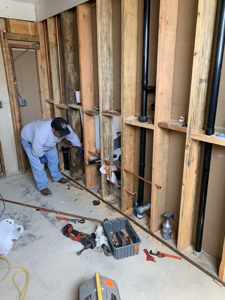 Commercial rough-in plumbing for Water Heater Replacement in Ellicott City